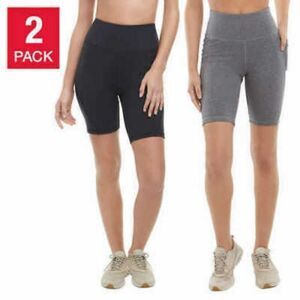 Danskin 2 Pack Women's Biker Shorts